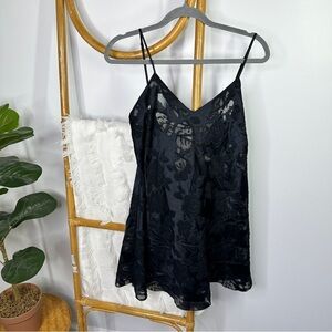 Vintage Victoria Secret Gold Label Lace Mini Dress Gown sz L